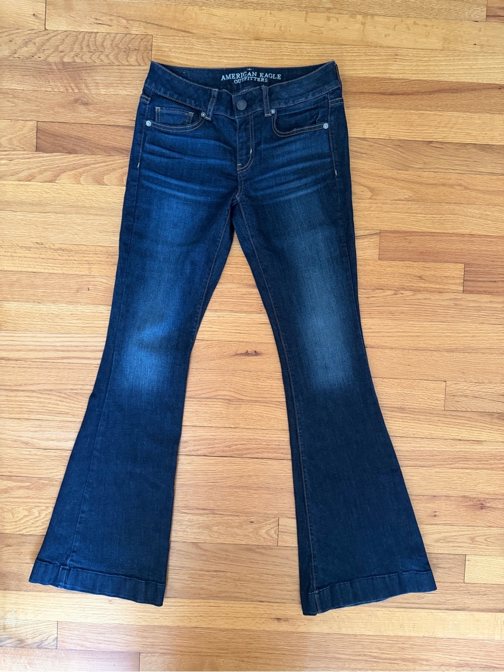 American Eagle Outfitters Dark Indigo Flare Jeans